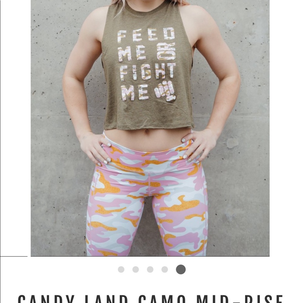 Pink Camo Tights w/Pockets